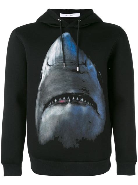 hoodie givenchy shark|givenchy crest sweatshirt.